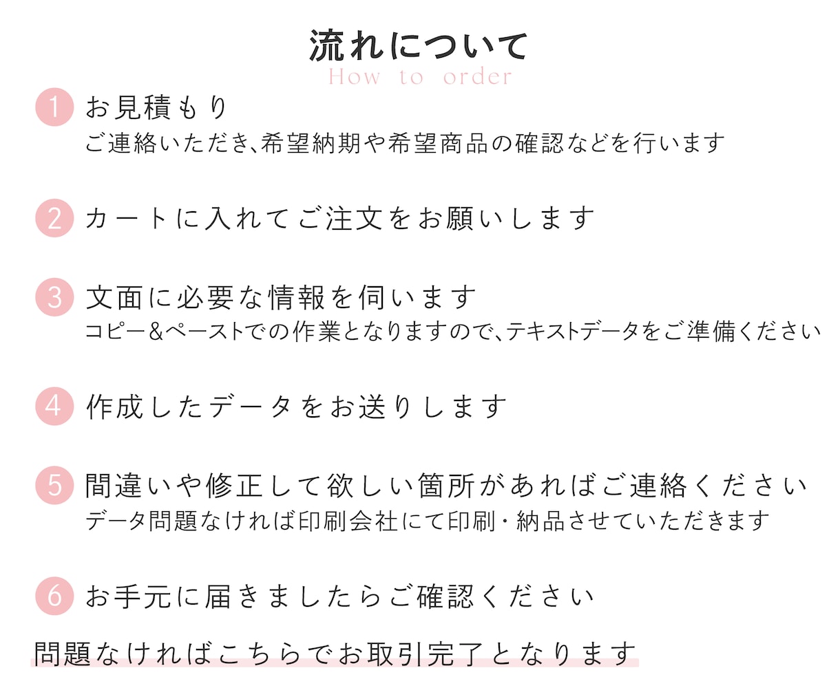 シンプルなメニュー表をお届けします アクセントカラーはお好みの色を！プロの印刷で高品質！ イメージ7