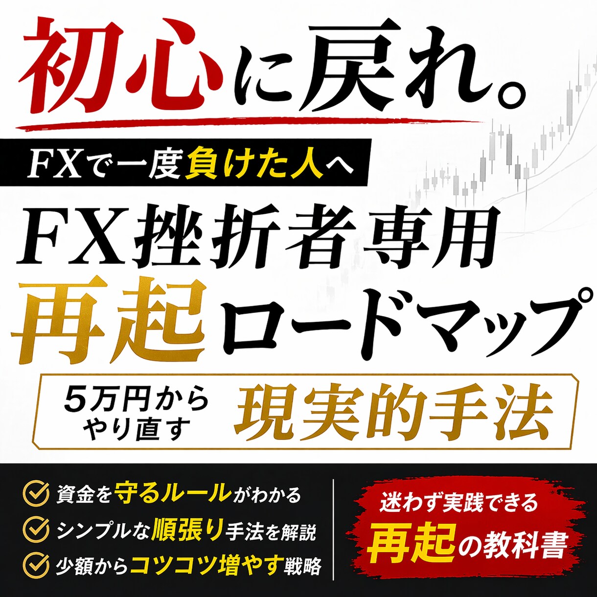 資産を溶かした方限定で初心の戻り方を教えます 一度負けた人が、次に勝つための教材です。 イメージ1