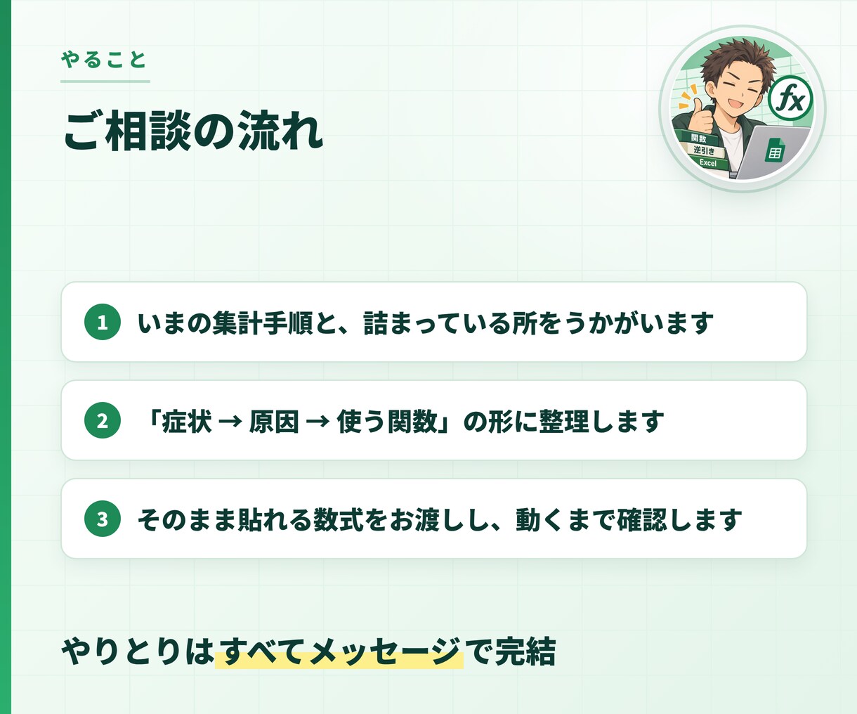 その集計、どの関数を使うか教えます 毎回ググっている時間を、ここで終わりにします イメージ4