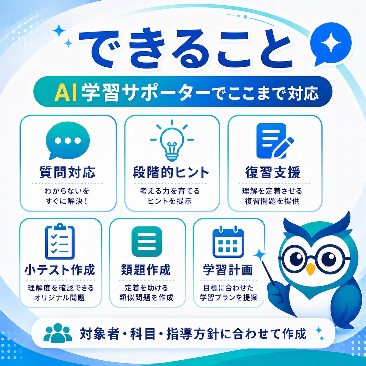 生徒に配れるAI学習サポーターを作ります 教育26年の経験で教えすぎないAIを設計 イメージ3