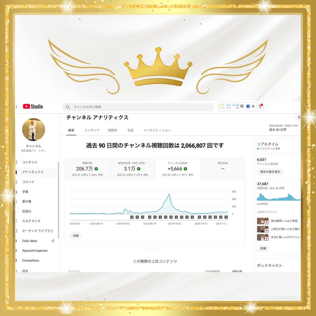 リアル実績に基づくYouTube成長法を教えます 半年で6000人達成！フォロワー急増の秘訣を伝授 イメージ1