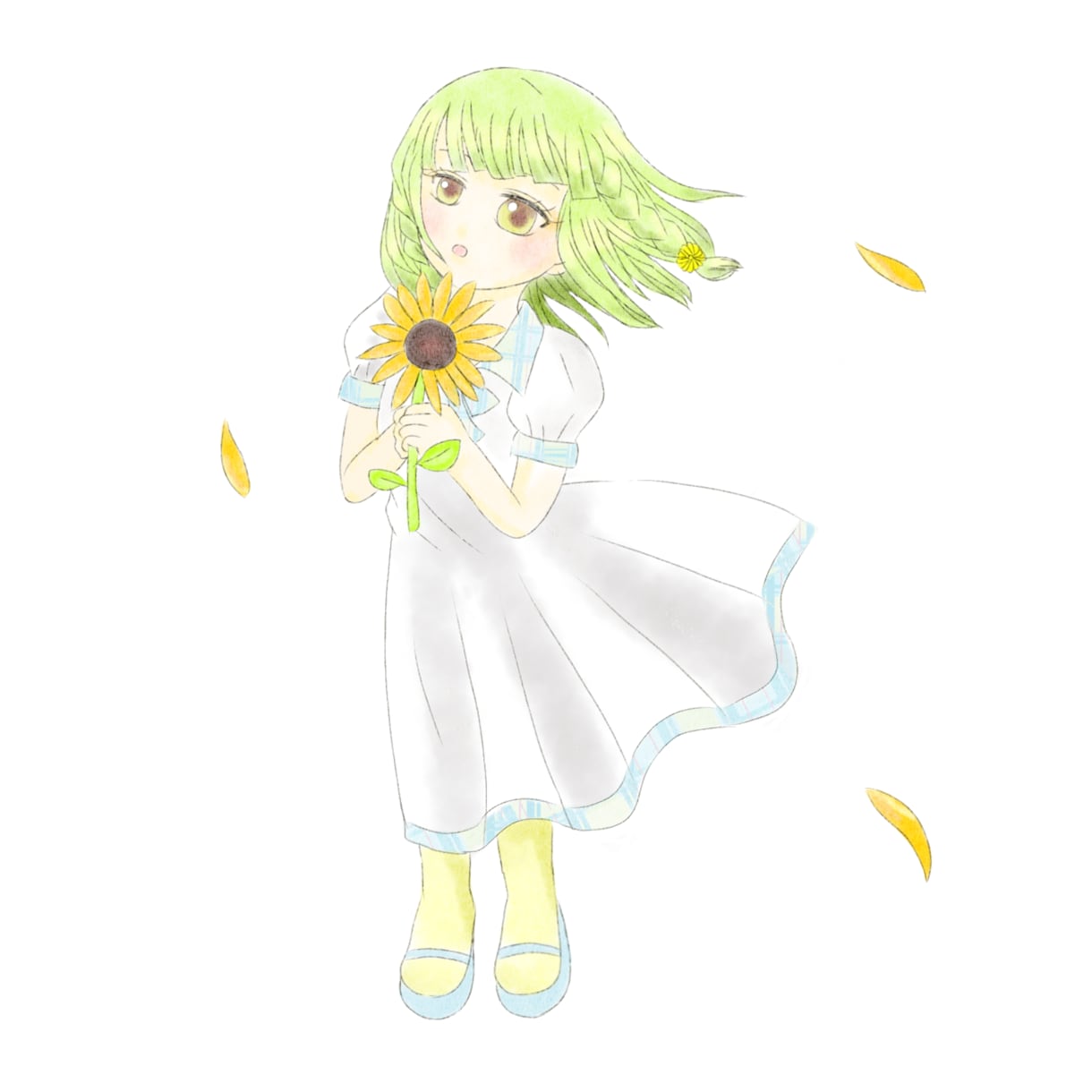 ふんわりタッチのやさしい水彩風イラスト描きます 【格安】【即納】あなただけのSNSイラストやアイコン イメージ10