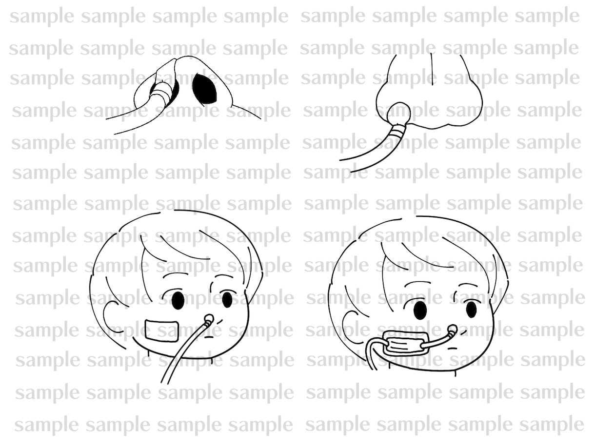 現役看護師がシンプルな医療イラスト。漫画描きます 看護手順などに向いたシンプルなイラスト・漫画 イメージ3