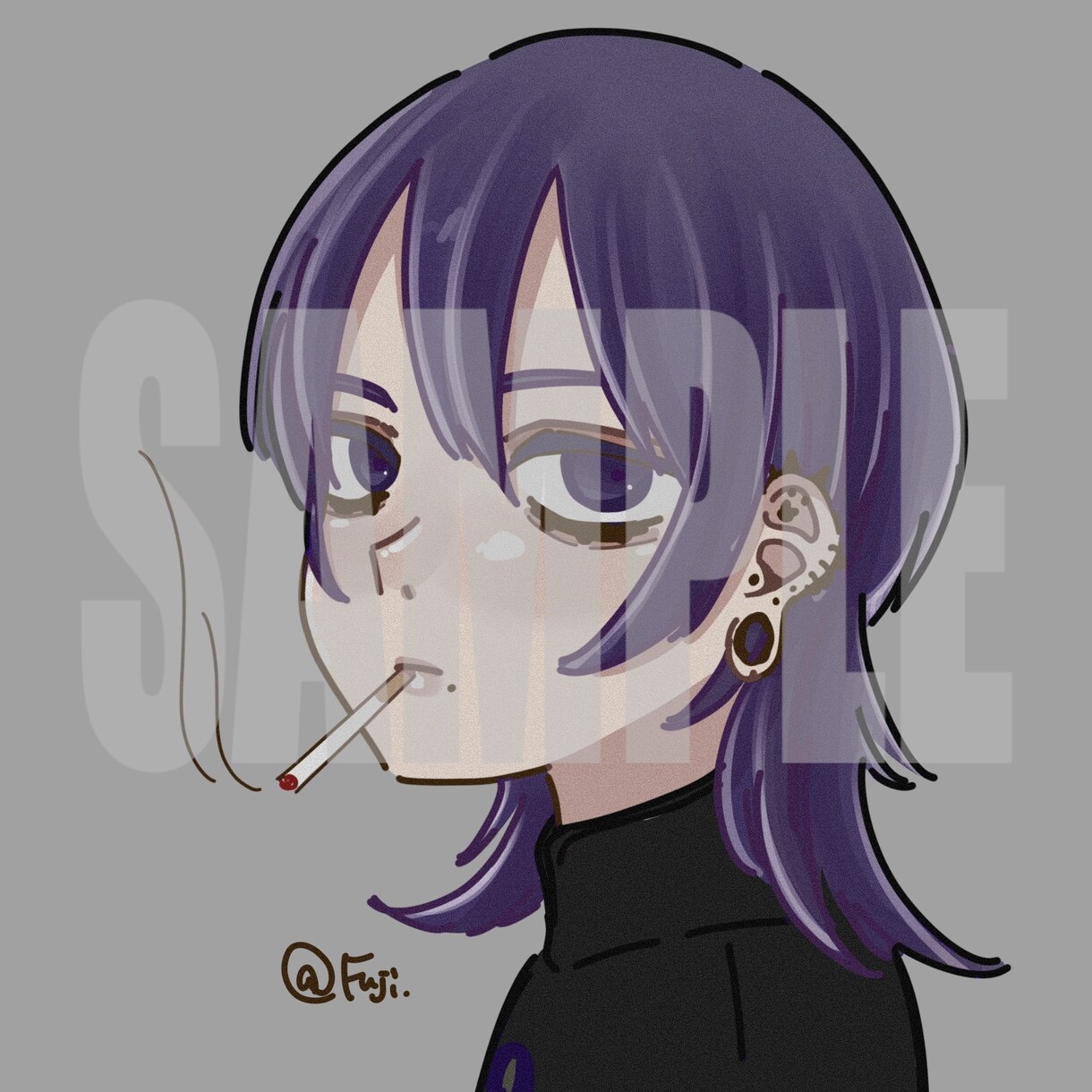 SNSアイコン描きます SNS用のアイコンをゆるくデフォルメ風に描きます！ イメージ1