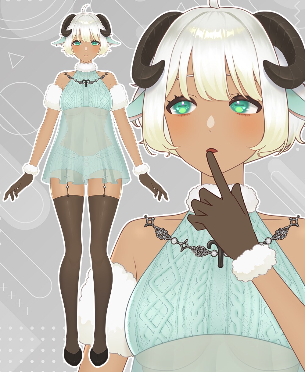 Live2Dモデル制作すべて一括で承ります 男女幅広いキャラデザが可能！美麗モデルが格安価格で！ イメージ7