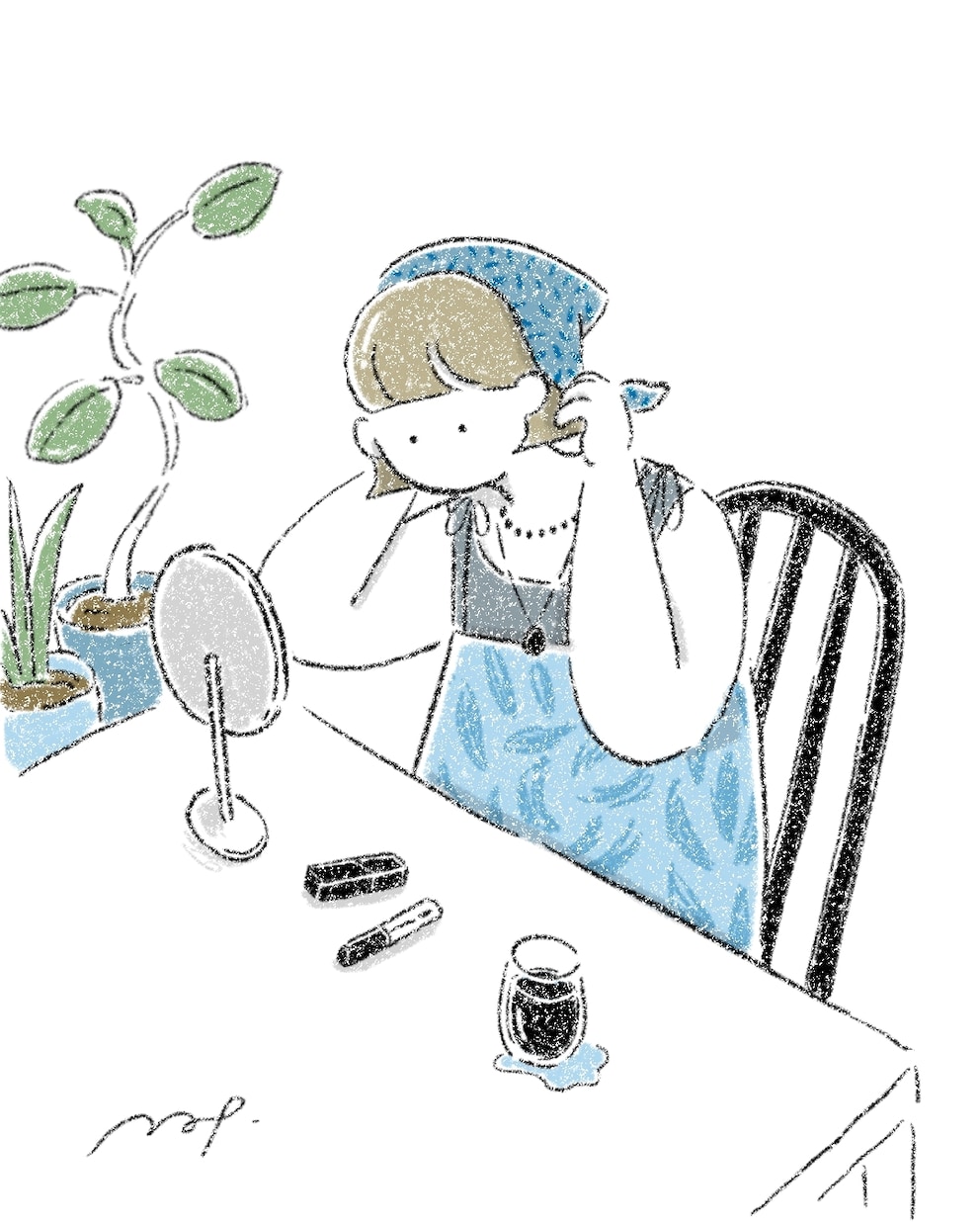 温かみのある線画イラスト描きます 人物、動物、植物、食物など…線画で描きます。商用込み。 イメージ5