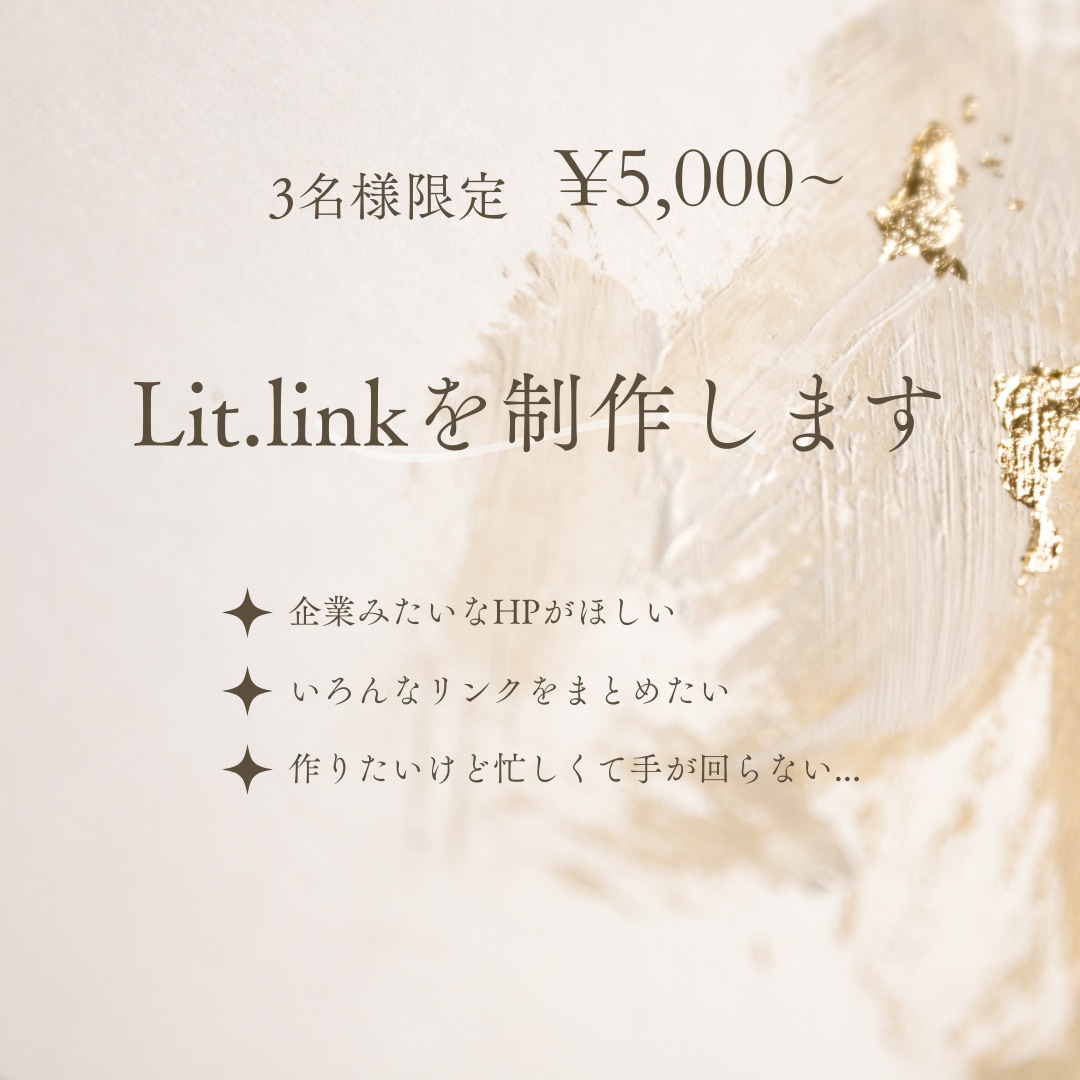 Lit.linkの画像を制作します 先着3名様限定！モニター価格で画像5枚5000円で制作します イメージ2