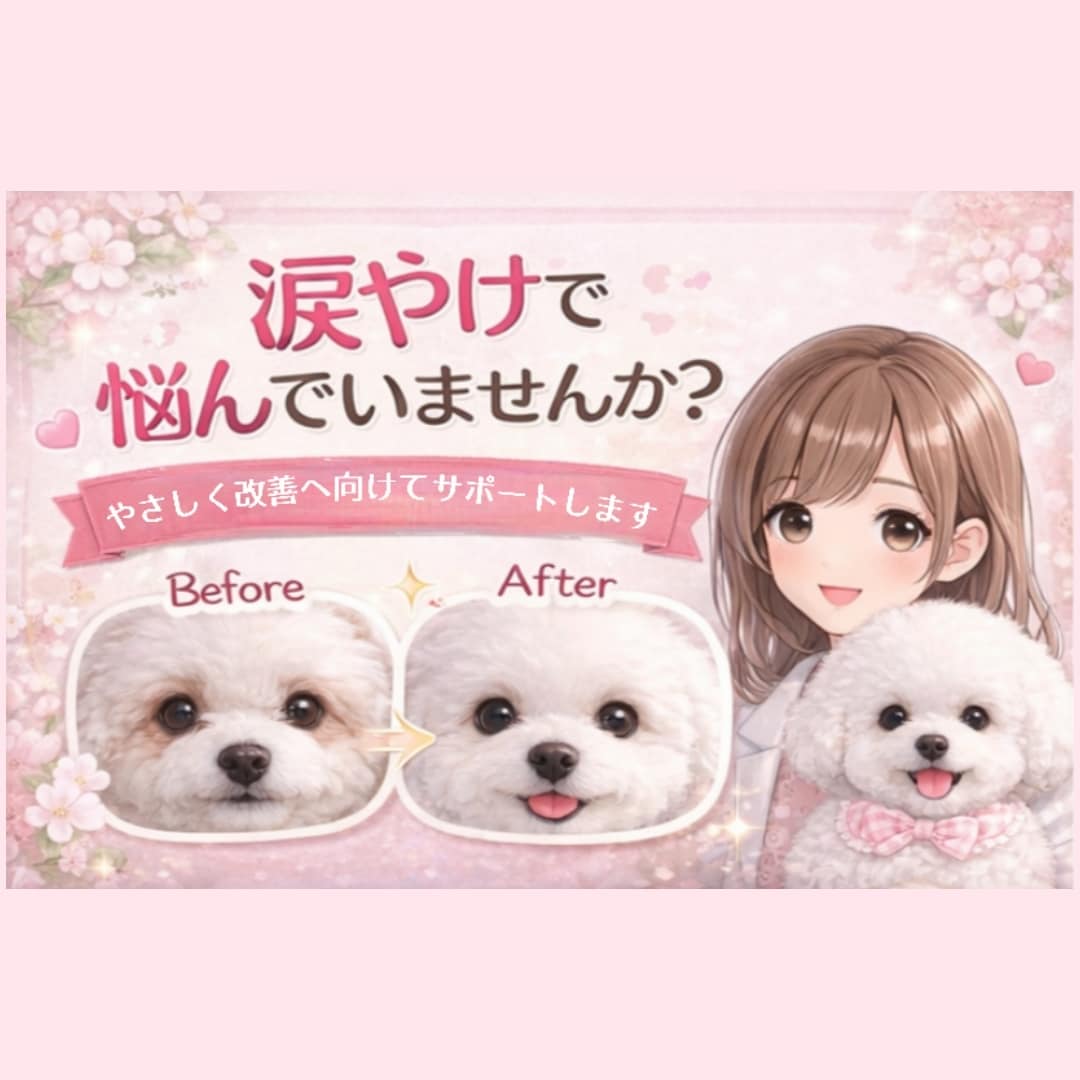 涙やけの原因と対策、丁寧にお伝えします 原因からケア方法まで丁寧にサポート イメージ1