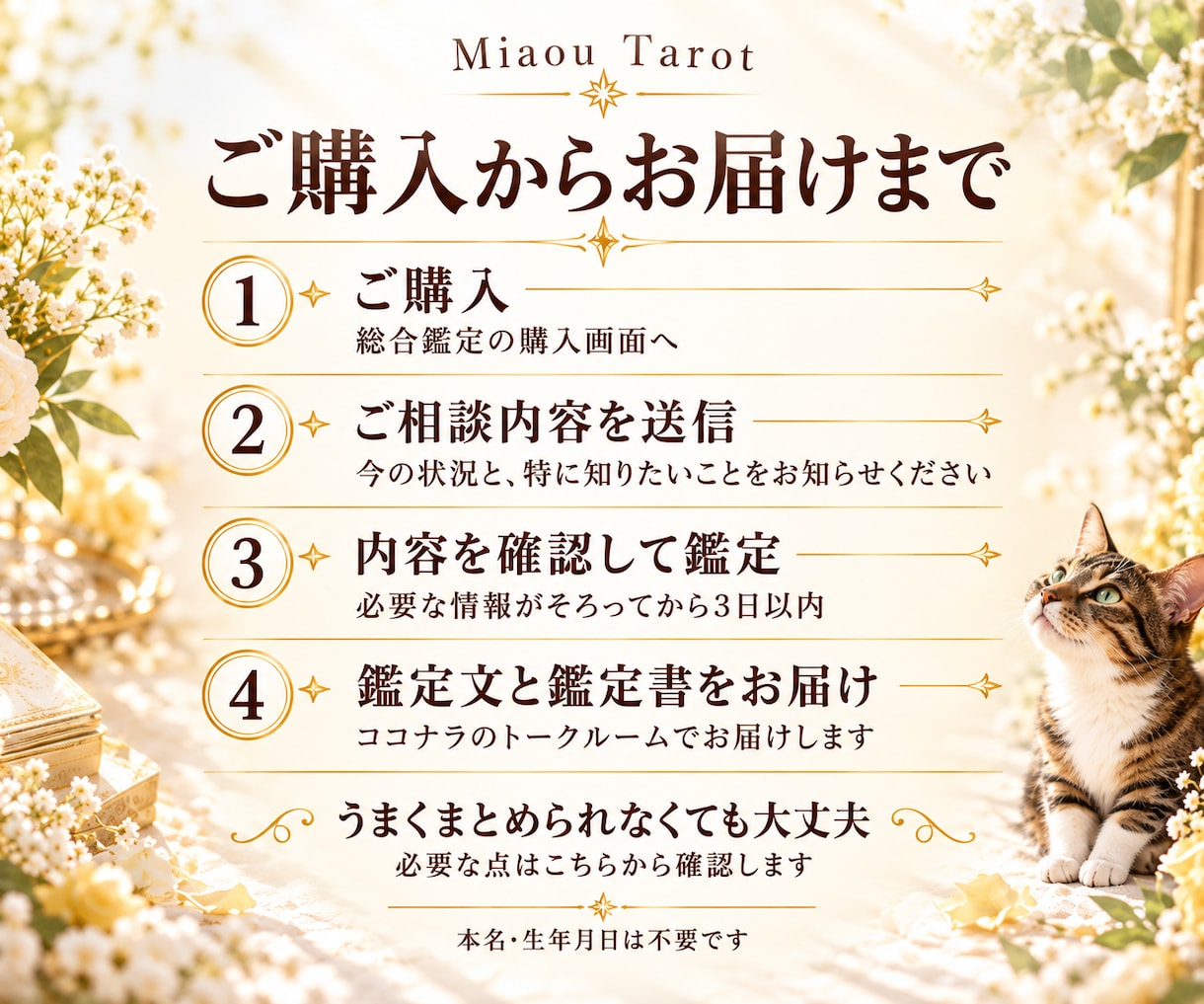 あなたの今とこれからタロットで占います 現状・今後の流れ・未来への一歩を丁寧に読み解きます イメージ4