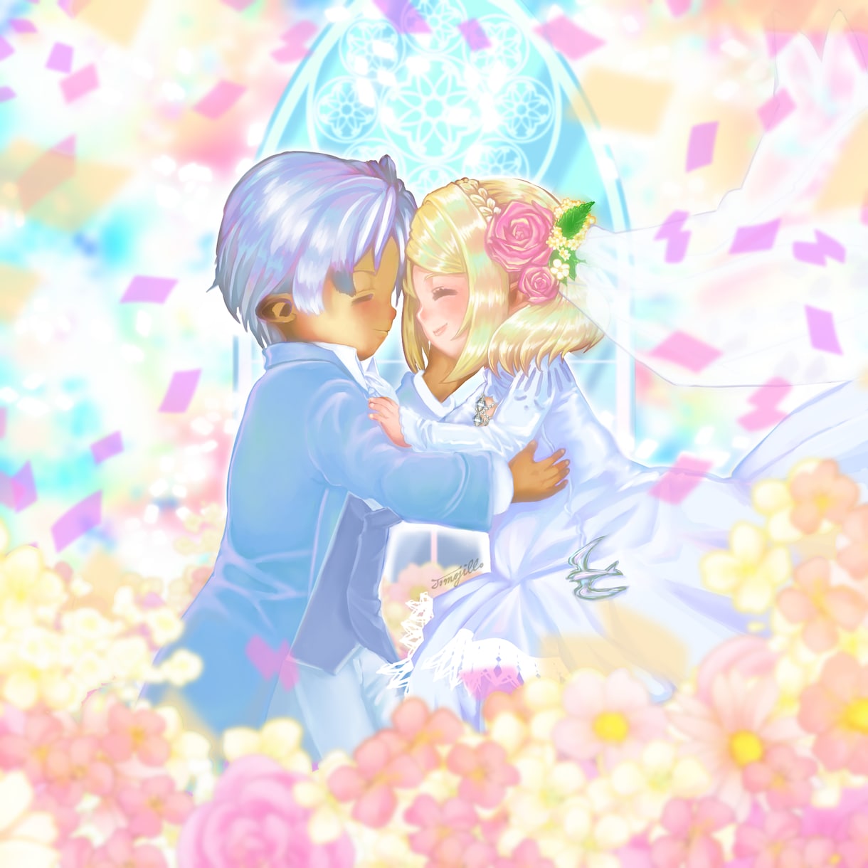 お好みのキャラクターイラスト描きます 絵柄や塗りは職業柄ある程度変える事が可能 イメージ2