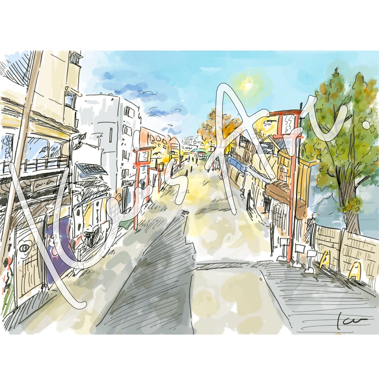 あなたの『絵にしたい』思い出の風景をお描きします 商用可！温かみ手描き感満載♪お写真よりもお洒落にお描きします イメージ6