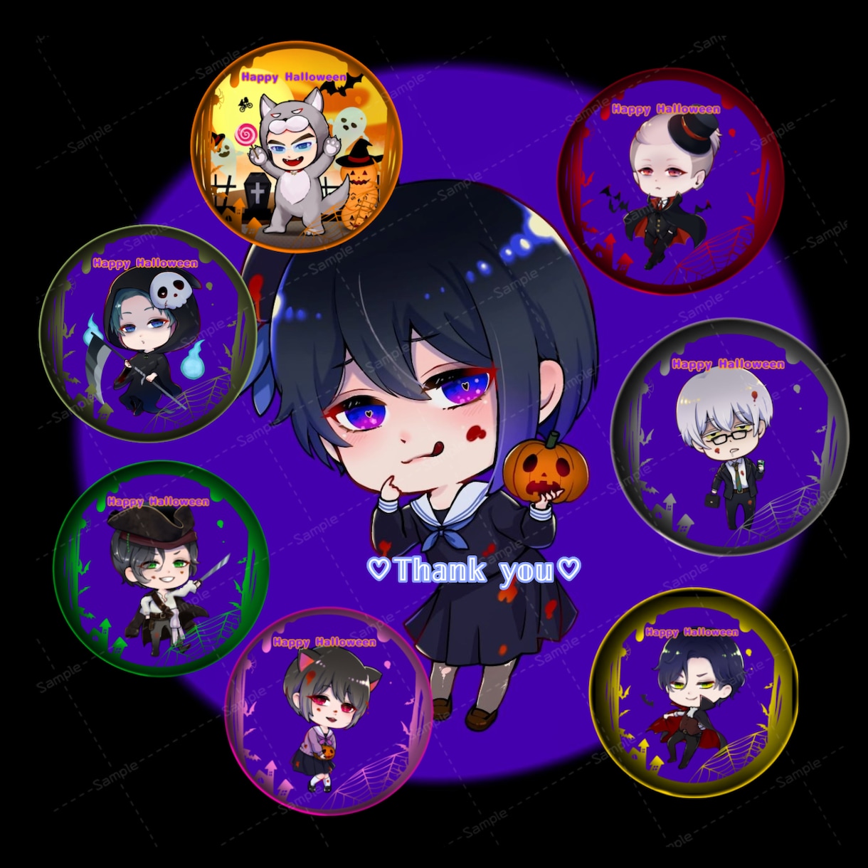 レトロで可愛いミニキャラ描きます 細部までこだわった魅力的なミニキャラをお届けします！ イメージ3