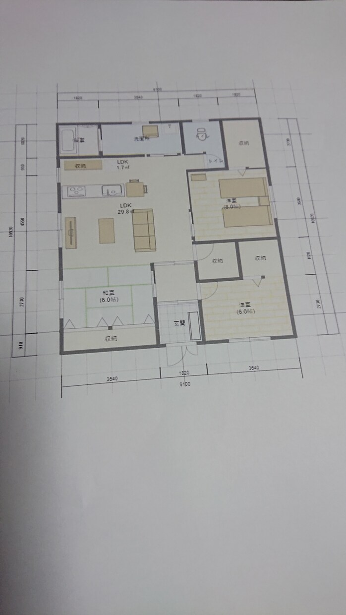 間取り図作成します 要望にお応えして具体的なイメージへ。 イメージ1