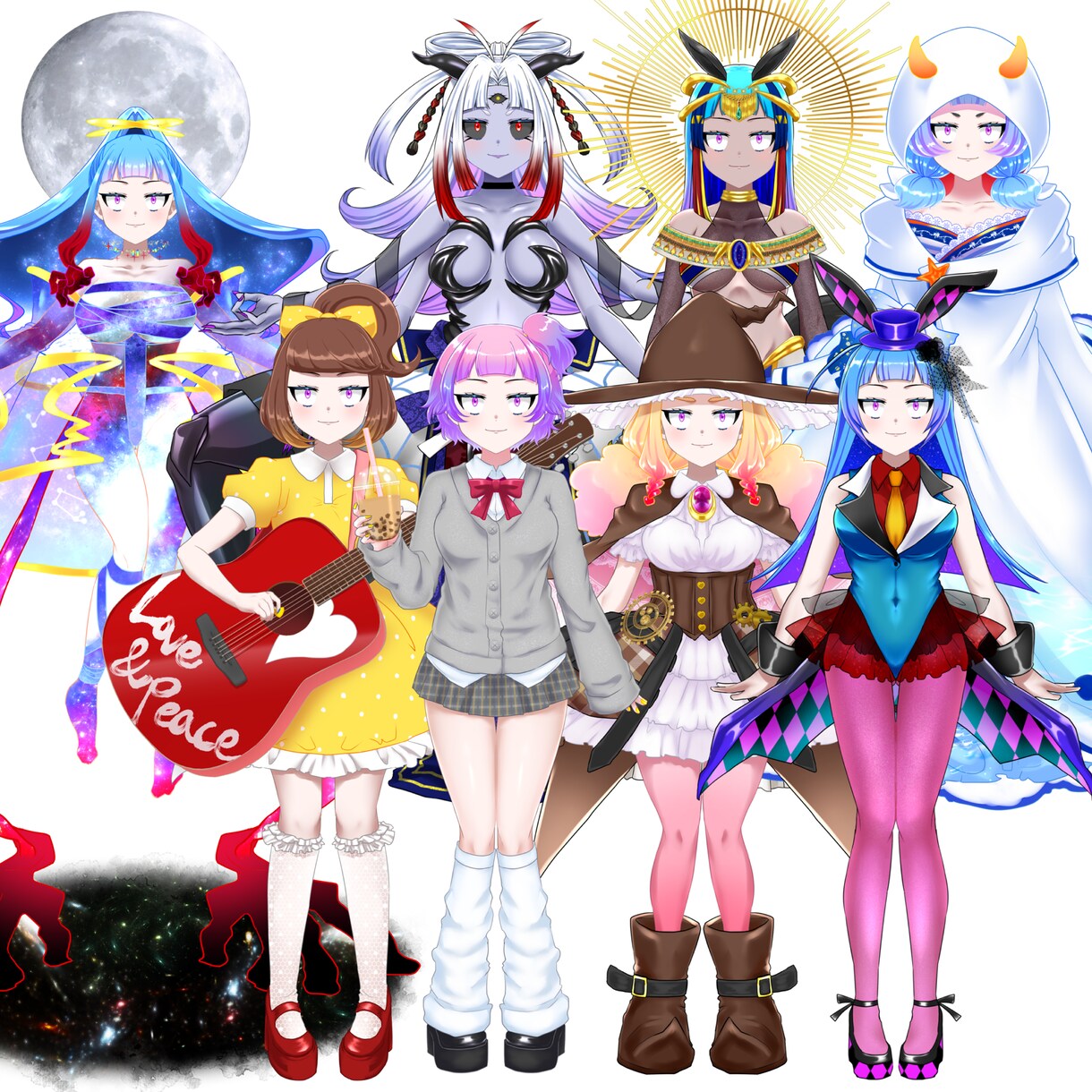Live2D制作イラストからモデリングまで承ります 初めての方から活動中の方に向けた廉価版モデルまで受け付けます イメージ3