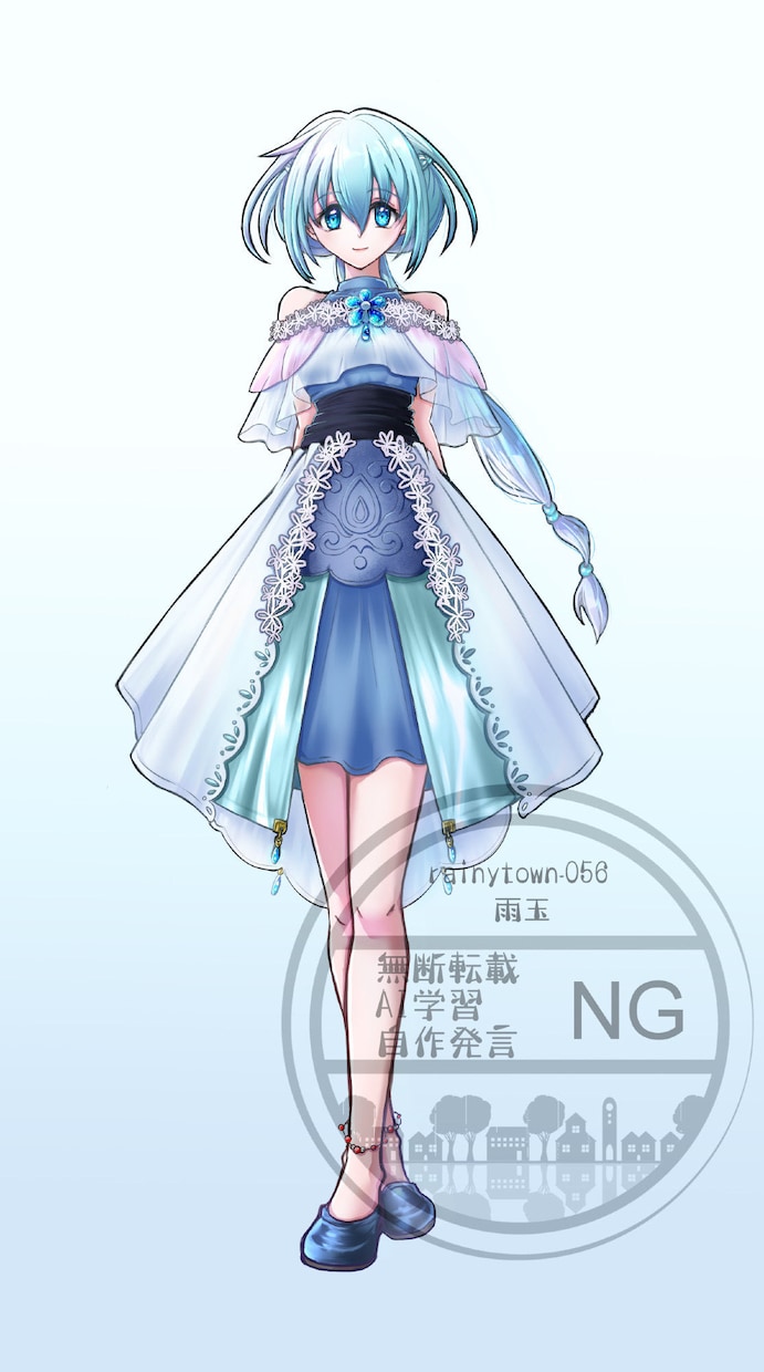 オリジナルキャラクターの立ち絵を制作いたします 透明感のある塗りとファンタジー系デザインが得意です。 イメージ2