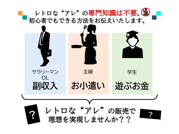 ライバルに差別化！お宝商品に化ける方法を暴露します レトロなアレが？こんな値段で？仰天の㊙️手法を公開 イメージ2
