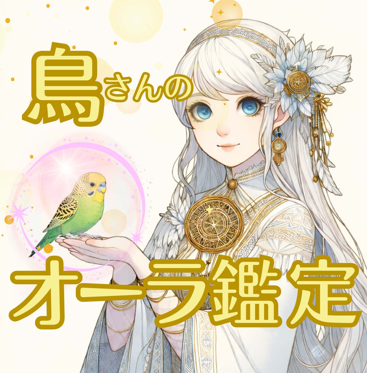 愛鳥さんのオーラから心や状況を鑑定いたします お色やイメージから伝わるサインを優しく読み解きます イメージ3