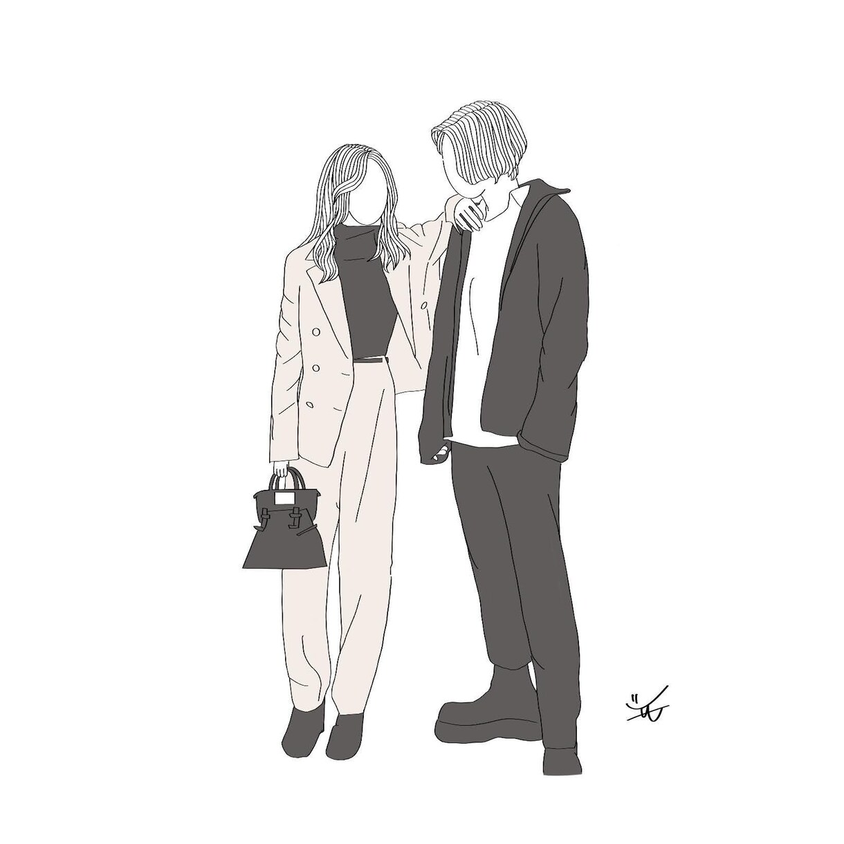 韓国風イラスト描きます せっかくの記念日にイラストを残しませんか？ イメージ4