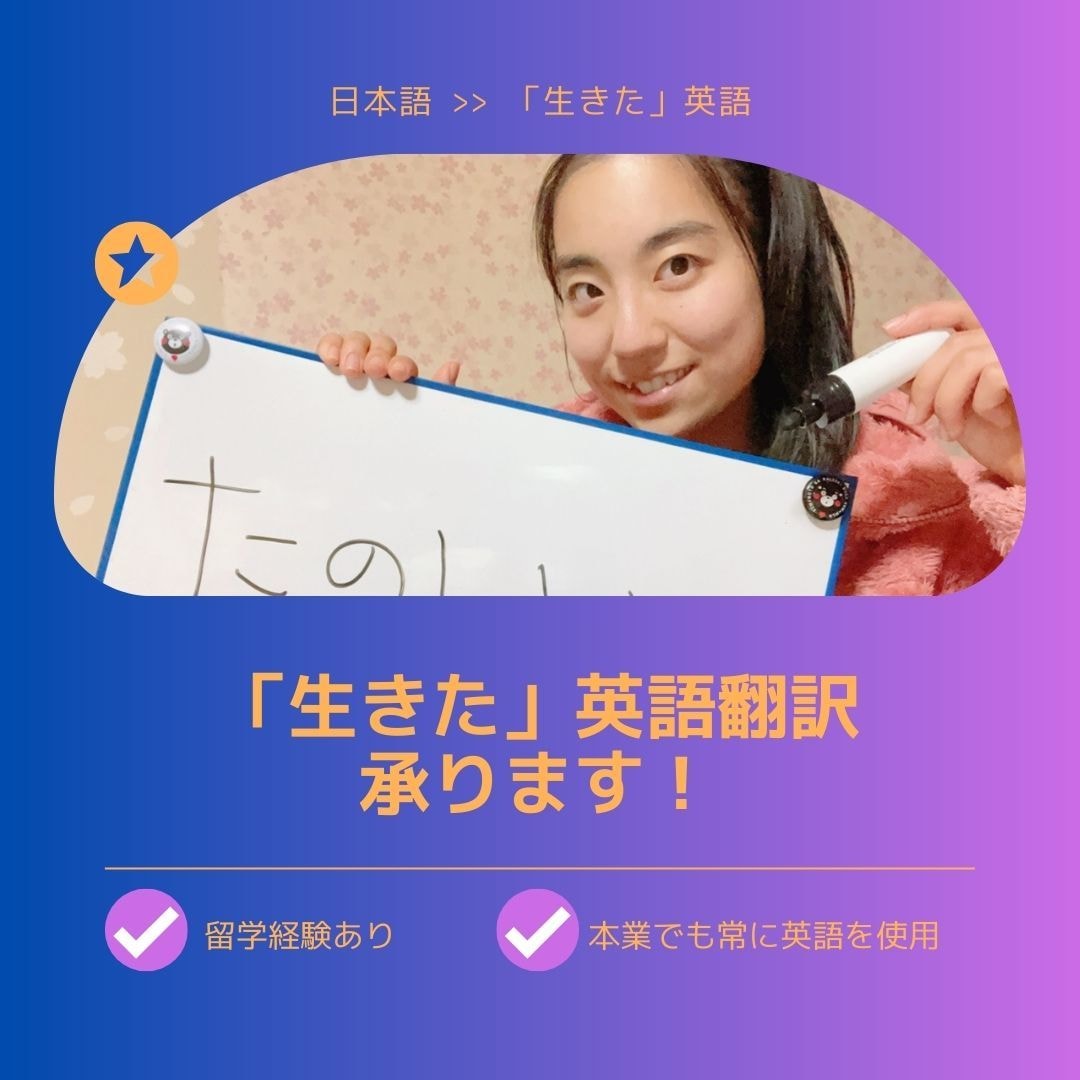 生きた英語のMV英訳おつけします 翻訳機は使いません！生きた英語をお届けします！ イメージ1