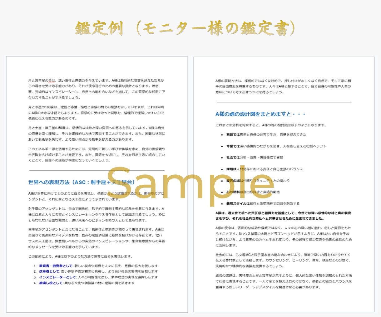 今世でのあなたの使命と天職を出生図から読み解きます 5,000文字の鑑定書で分かるあなたの魂が本当にやりたいこと イメージ6