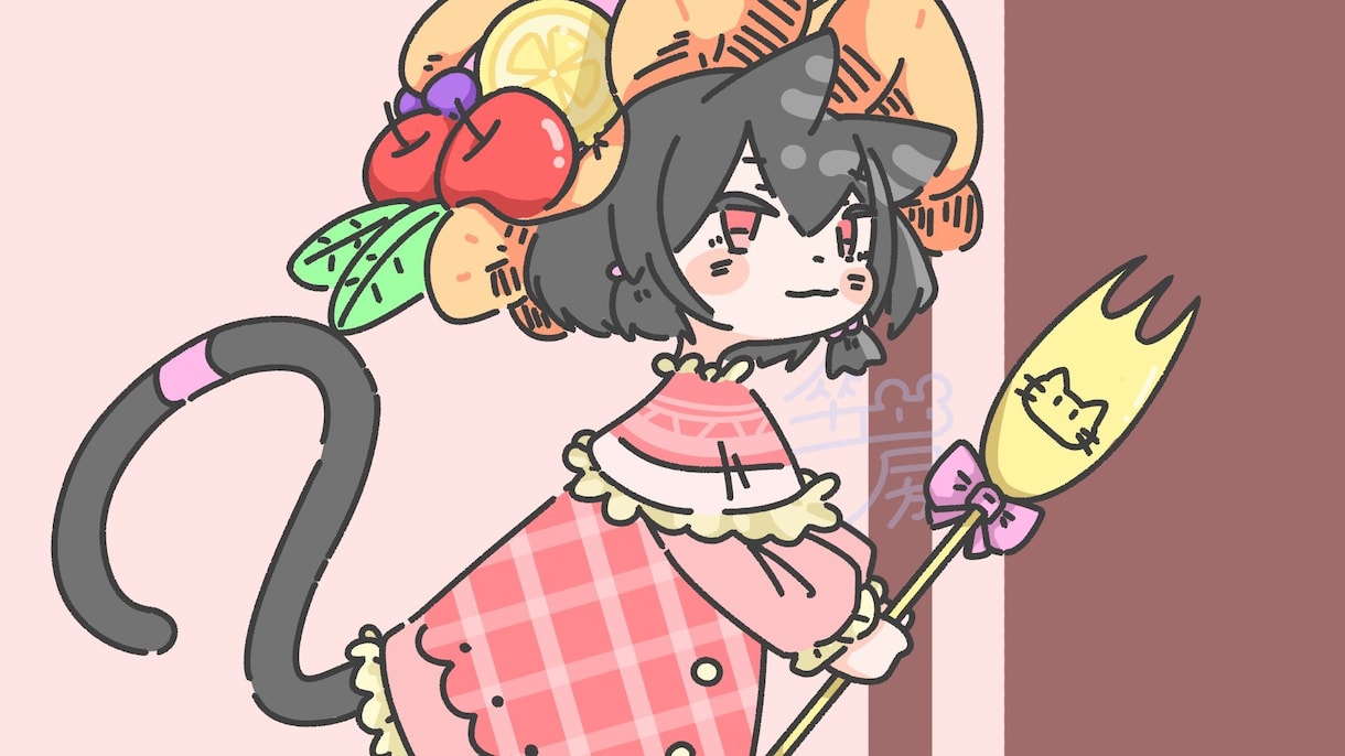アイコン、一枚絵、動画の背景などを描きます アイコンや顔シンプル服ごちゃごちゃな女の子描きます！ イメージ2