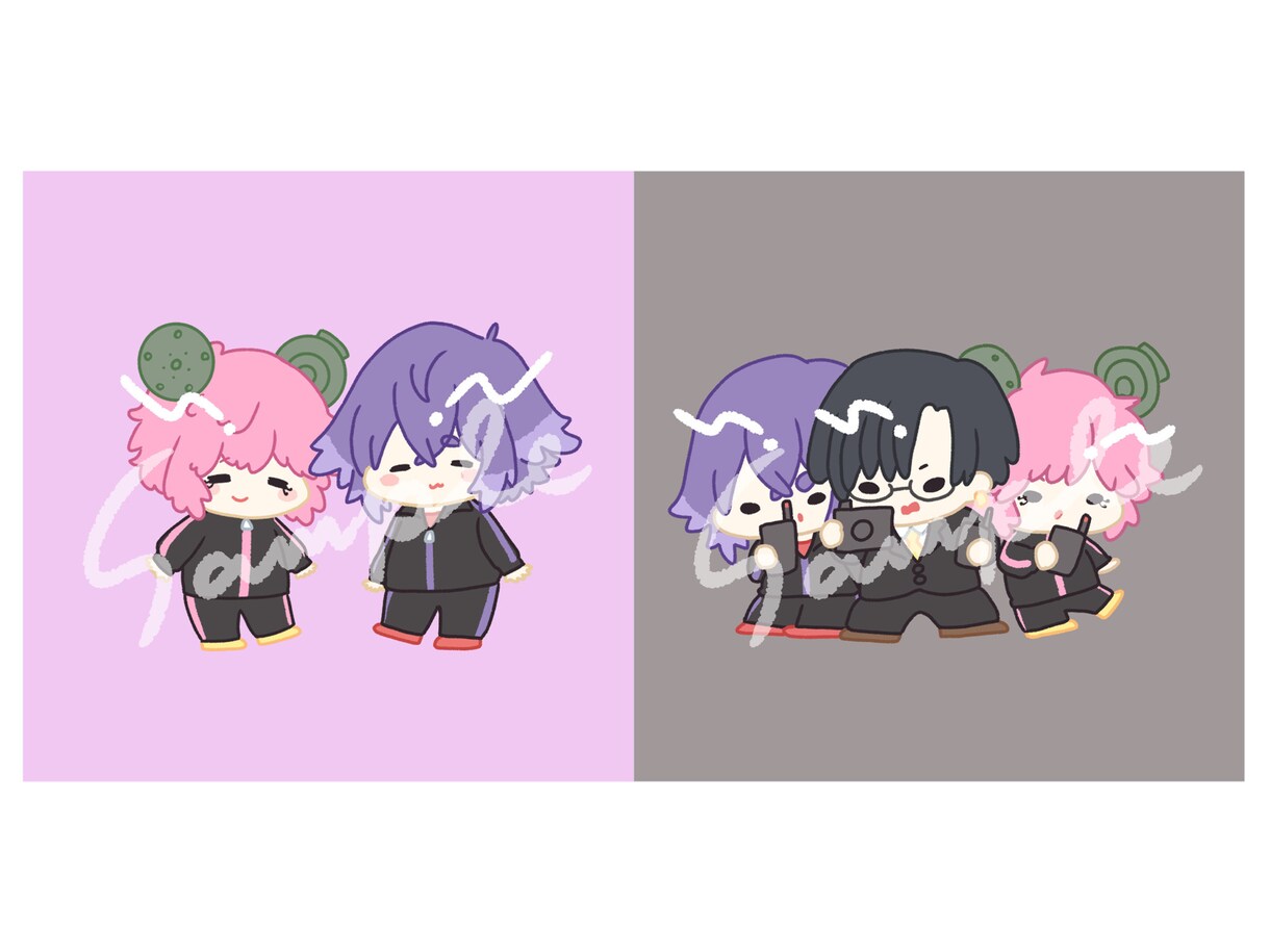 もちっとゆるい似顔絵描きます 結婚式のウェルカムボードにも♪ イメージ3