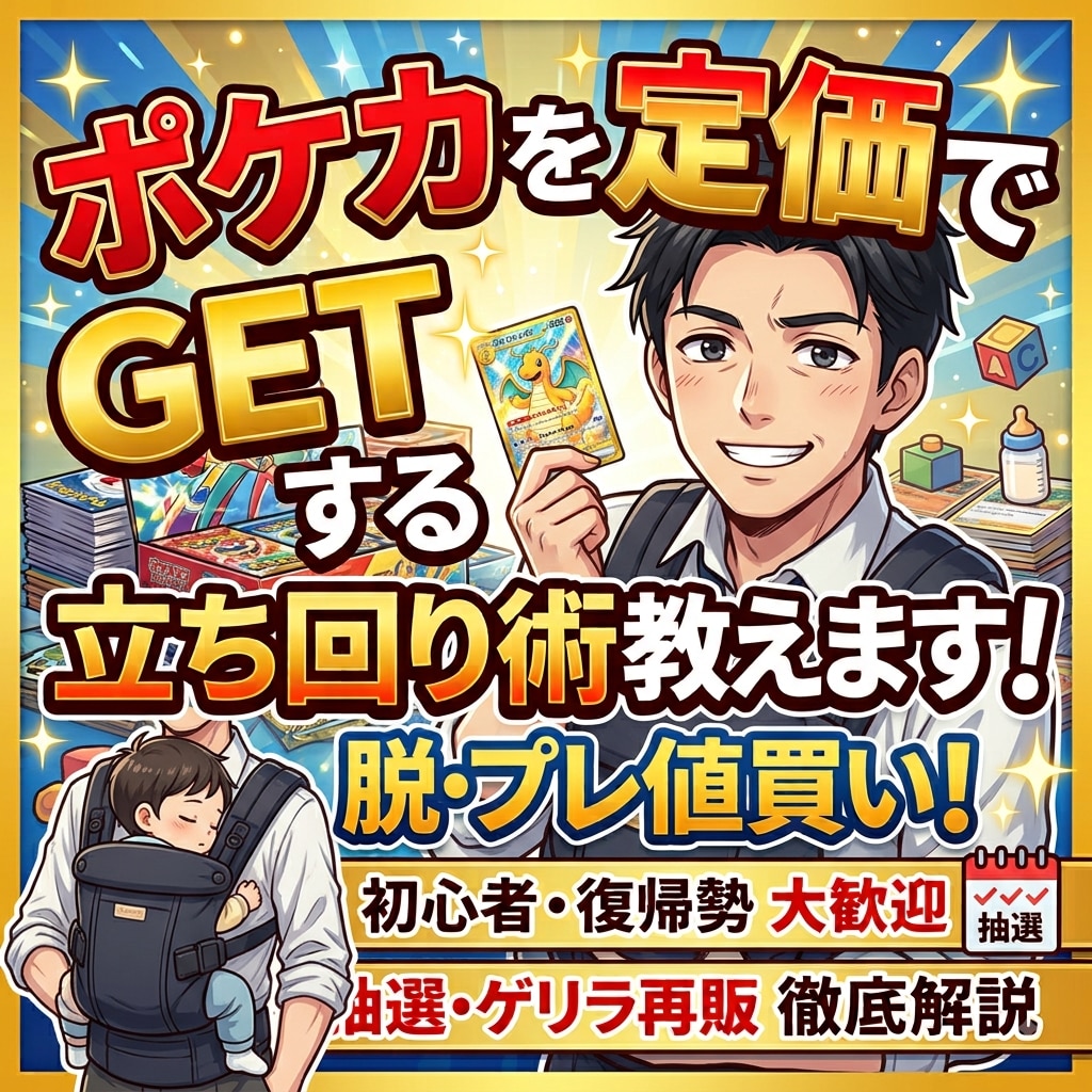 即完売のポケカを定価でGETする裏技教えます もう買えないで悩まない！ポケカを定価買で買うコツ教えます！ イメージ1