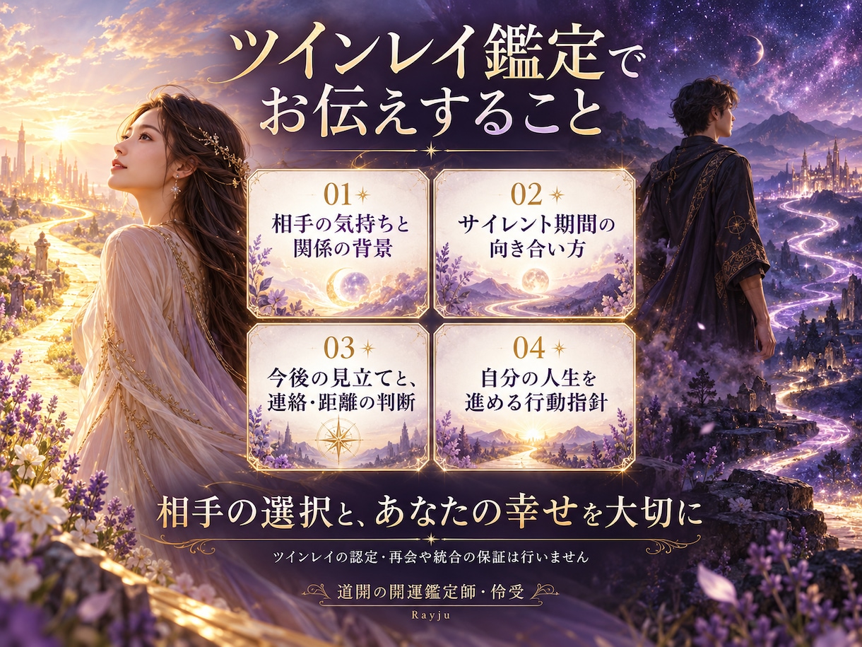 ツインレイの気持ちと今後を霊視で読み解きます サイレントの悩みと、あなた自身の次の一歩に向き合う イメージ2