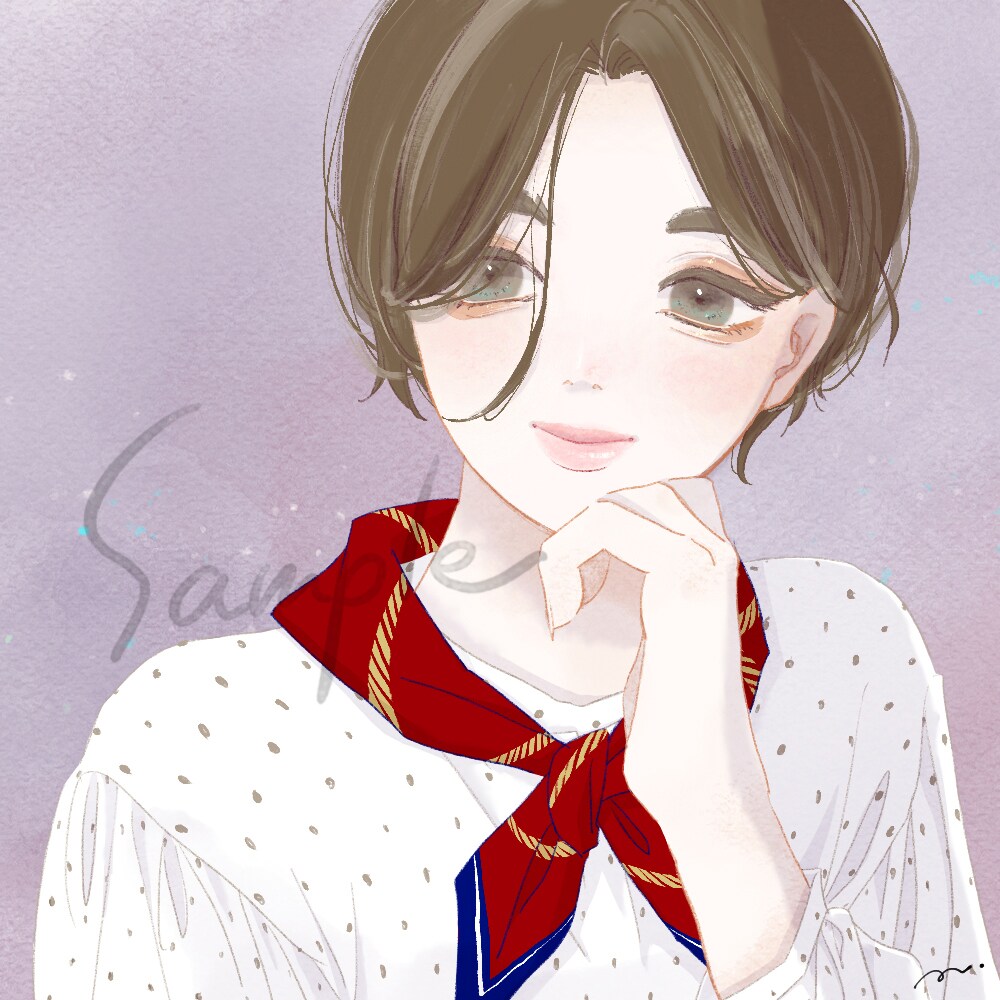 SNSアイコンに！女の子イラスト描きます 魅力的な女の子イラストをお描きします イメージ1