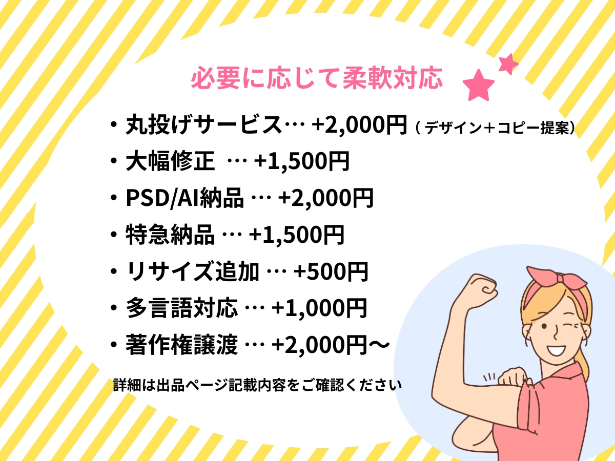 修正無制限/全サイズ一律! WEB画像制作します 初期キャンペーン！10件限定1,500円でご提供 イメージ10