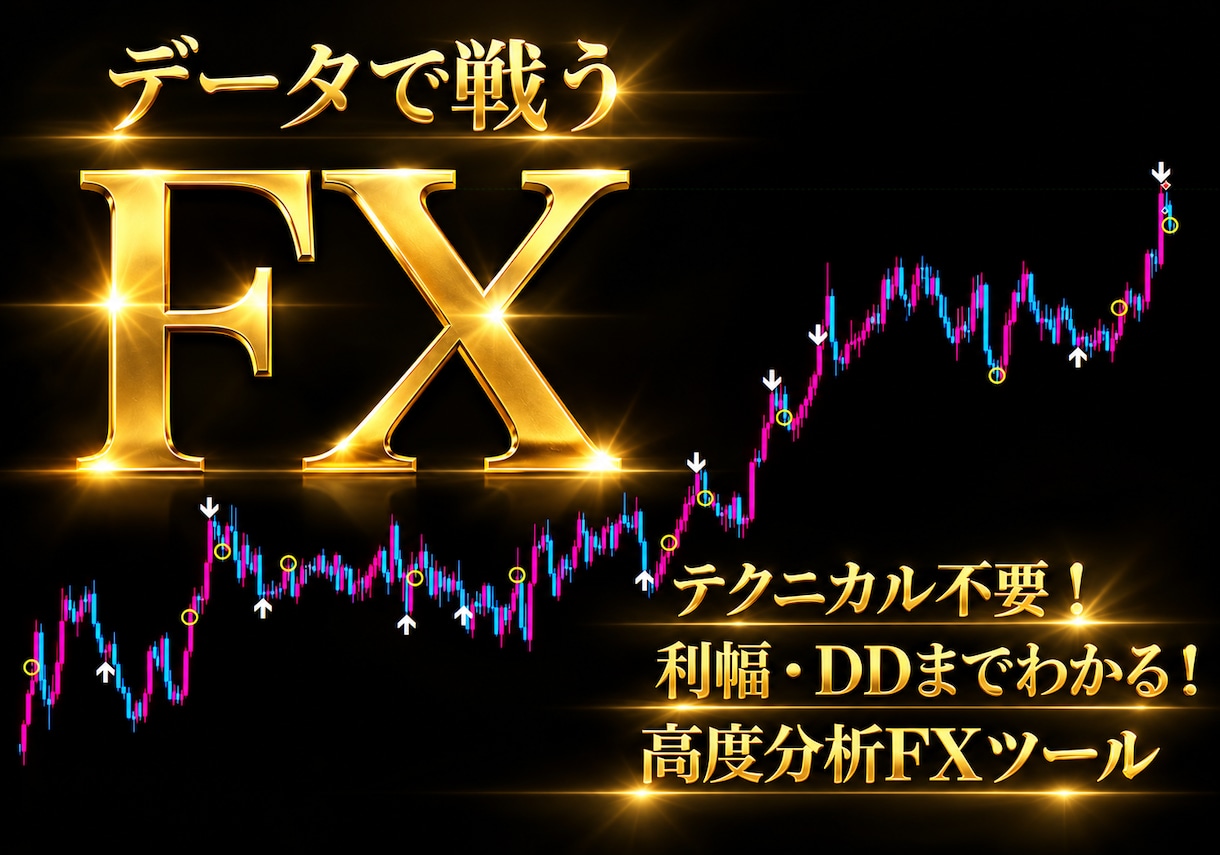 データで戦うFXサインツール＆ノウハウを提供します 成績を見える化したサインツールで収益の柱を作りましょう イメージ1