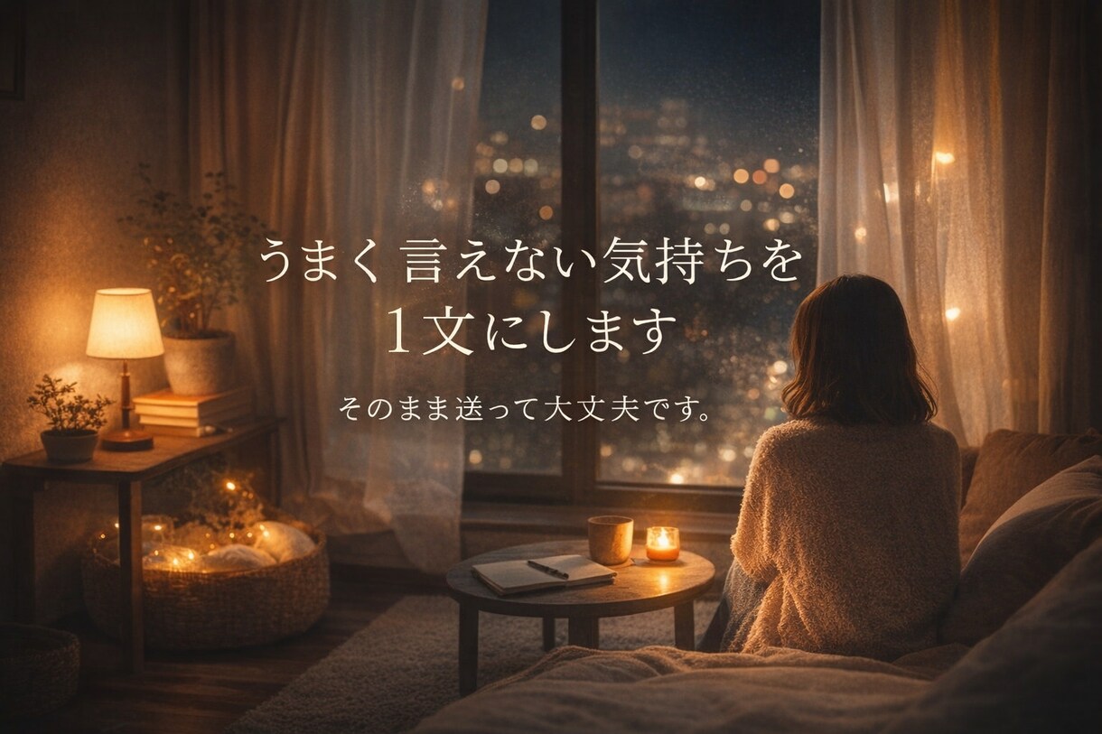 うまく言えない気持ちを1文にします まとまっていなくても大丈夫です イメージ1