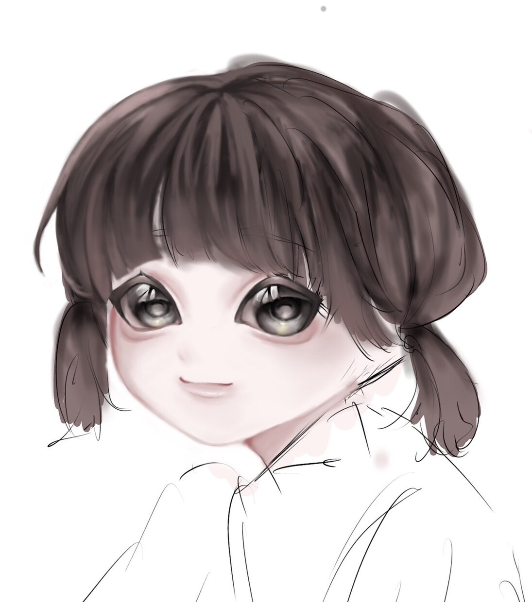 透明感があるイラストをえがいています 髪の毛の塗りにこだわっています イメージ4