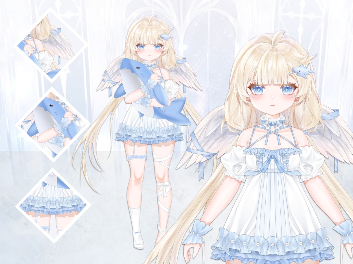 コスパ最強！男女デビューVtuberモデル制作ます 著作権譲渡！修正無制限！高品質！初心者でも安心！一括制作！ イメージ3