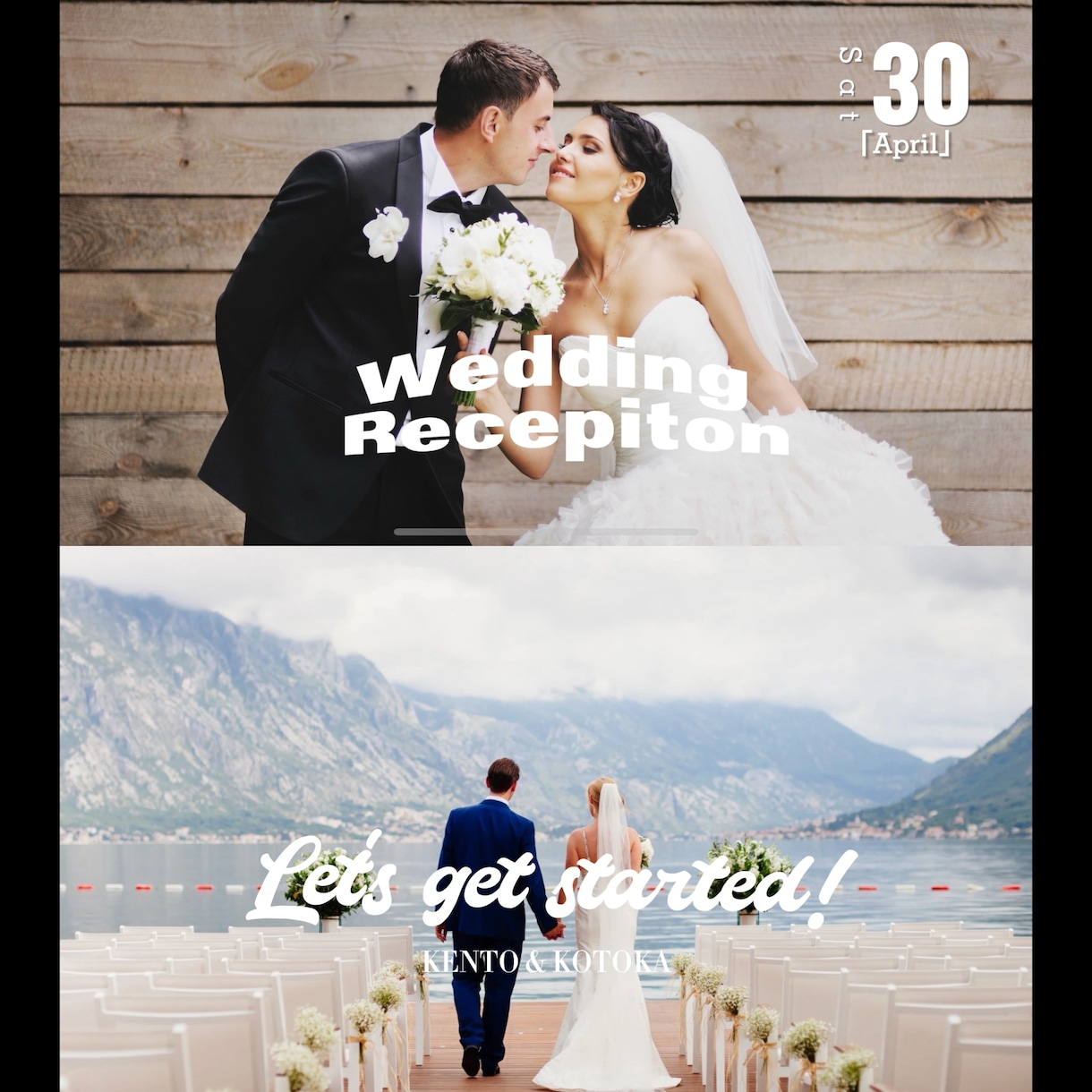写真多め / 結婚式オープニングムービー作成します 修正無制限 / 写真大量 / オープニングに相応しい イメージ1