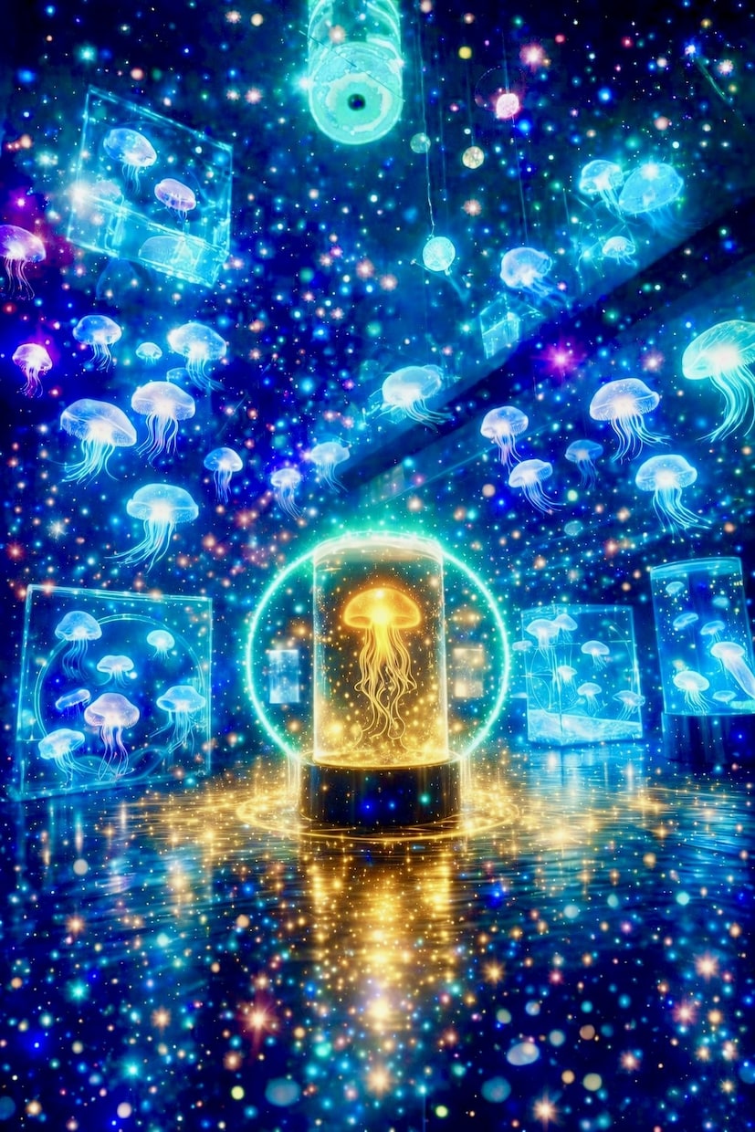 幻想的でキラキラ輝くアート画像を制作します 見る人の心を惹きつける幻想アートキラキラ輝く夢のような世界 イメージ7
