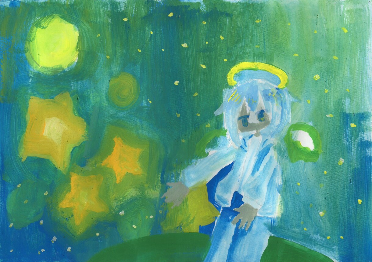 原画譲渡可！アクリルガッシュイラストを描きます ふんわりした光を表現します。油絵とはまた違った質感を イメージ1