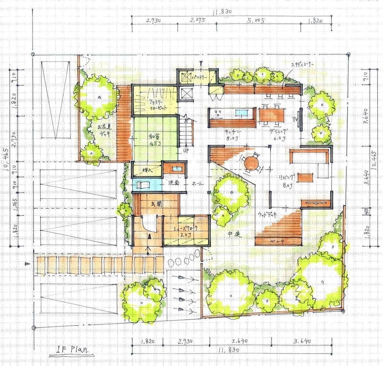 一級建築士が手描きで間取りをご提案いたします 住宅設計の経験豊富な一級建築士が、暮らす視点でプランニング！ イメージ2
