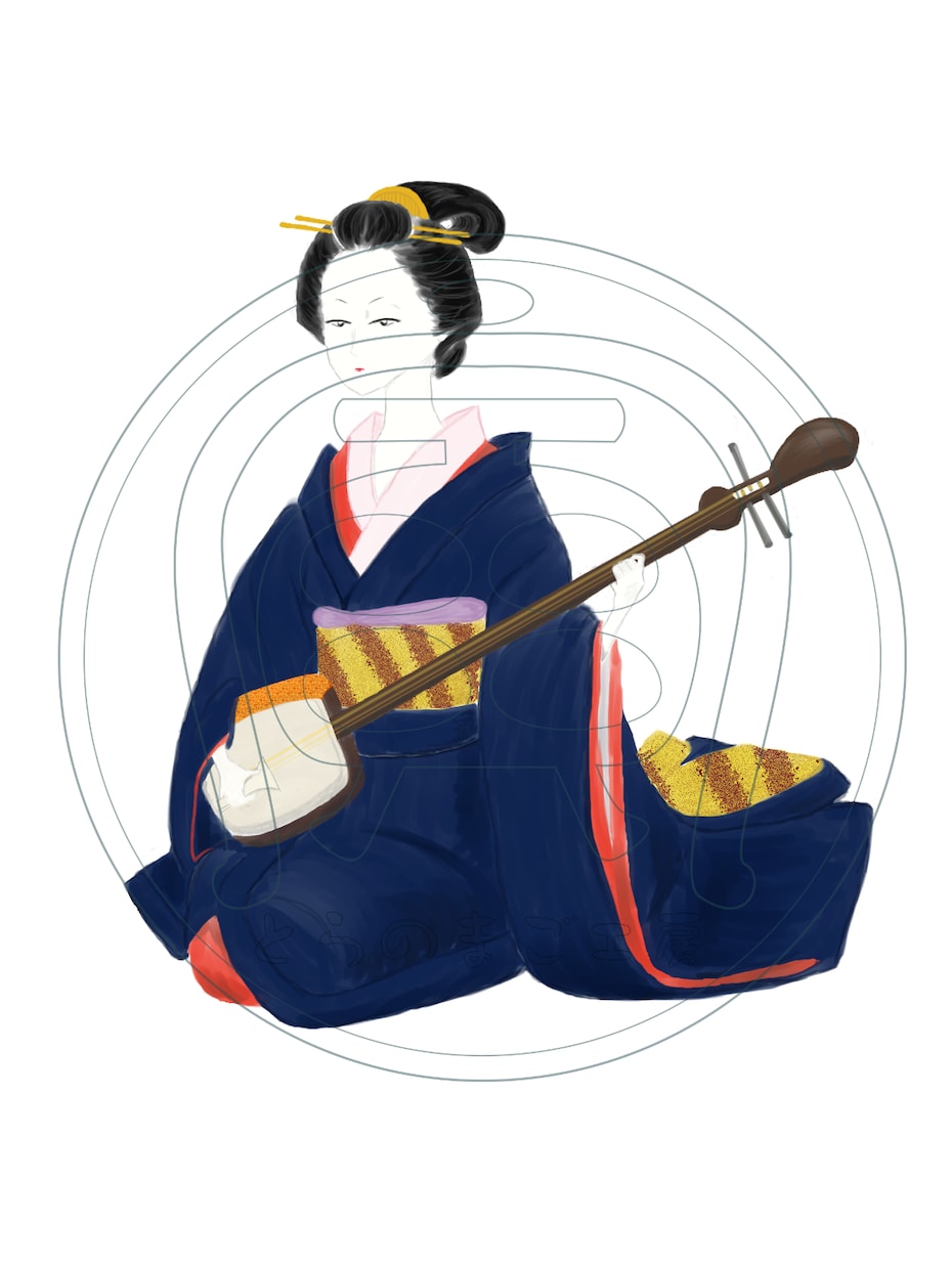 リテイク無制限！手描き風デジタル和風画制作します どこでもお使いいただける和風画を描きます。 イメージ2