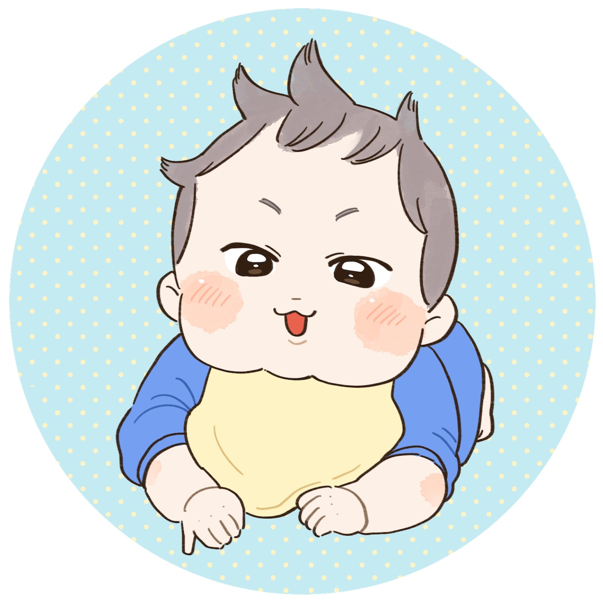 ぷにぷに♡赤ちゃんの全身似顔絵描きます 赤ちゃんの全身の似顔絵。アイコンやSNS、プレゼント等に♬ イメージ2