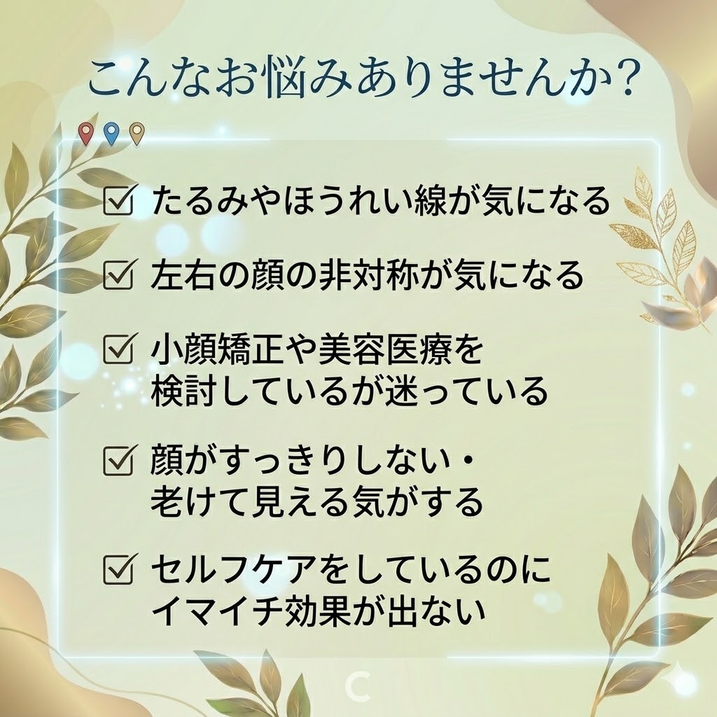 顔軸診断⭐️写真1枚で顔のたるみの原因を読みます リフトアップ前に❗️あなたの顔に刻まれた緊張の履歴を読みます イメージ3