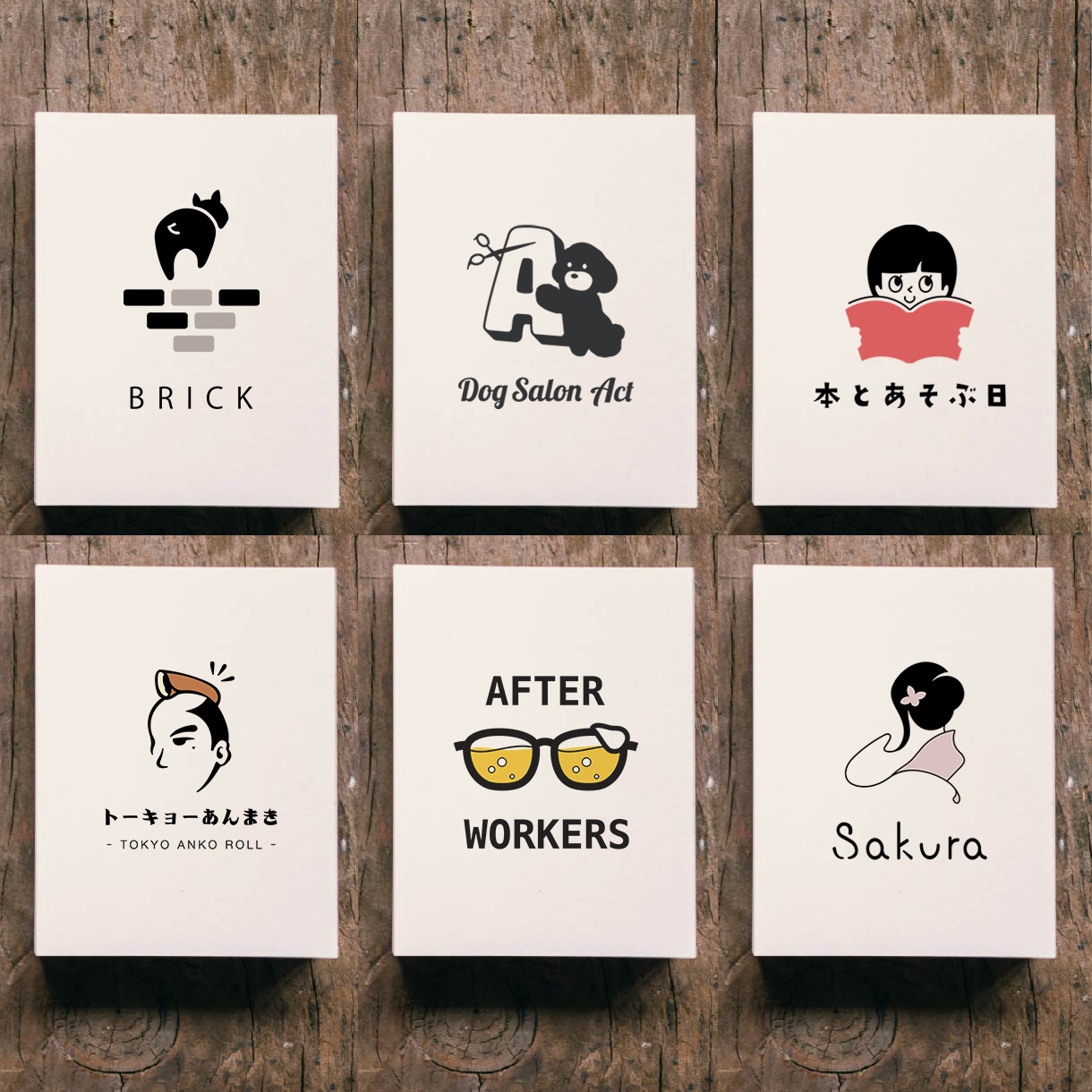 ポップでおしゃれなイラストロゴを制作します アーティスト兼デザイナーが手描きからロゴを制作します イメージ3