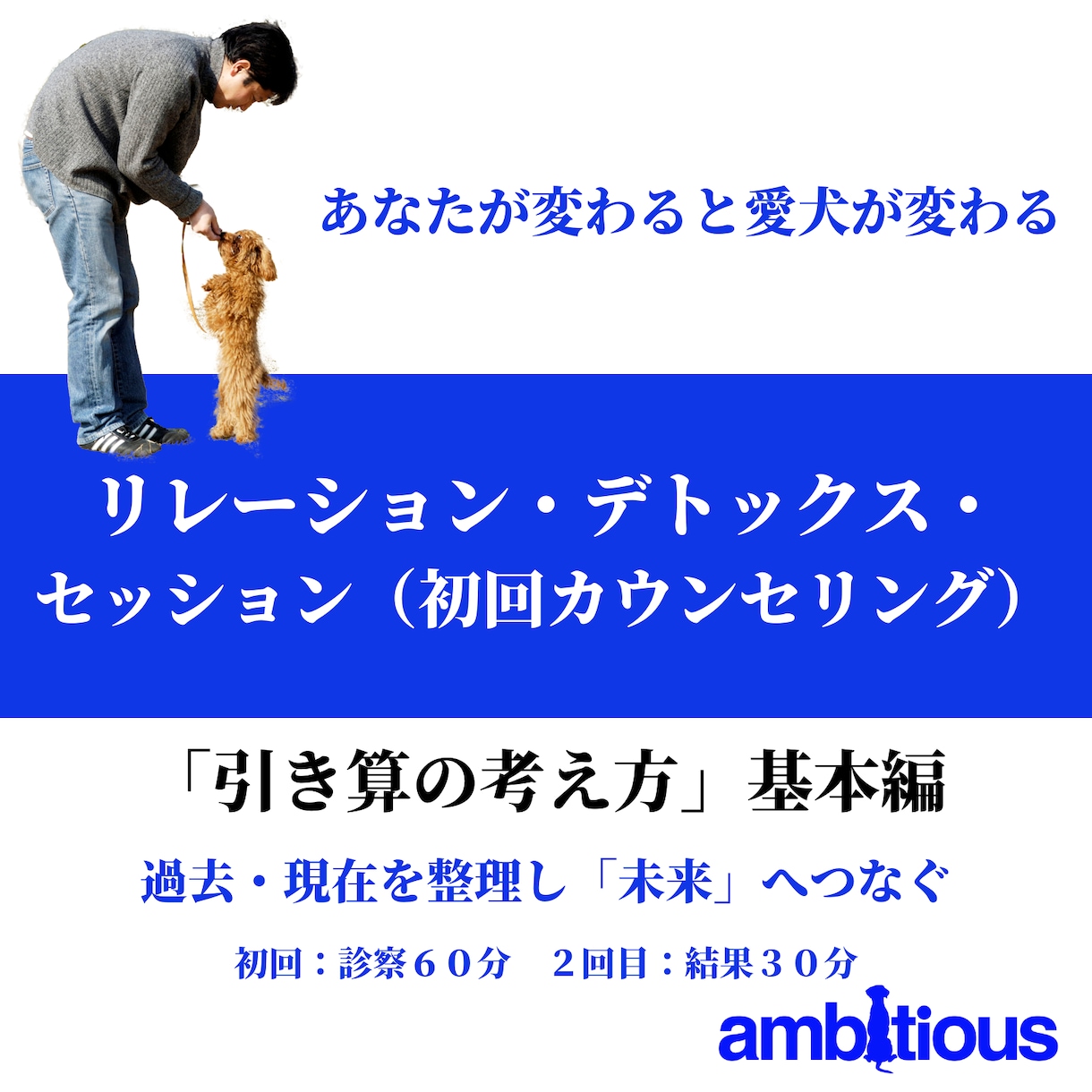 2回目『リレーションデトックスセッション』提供ます 診察後の結果により愛犬へのオリジナル対応をお伝えします イメージ1