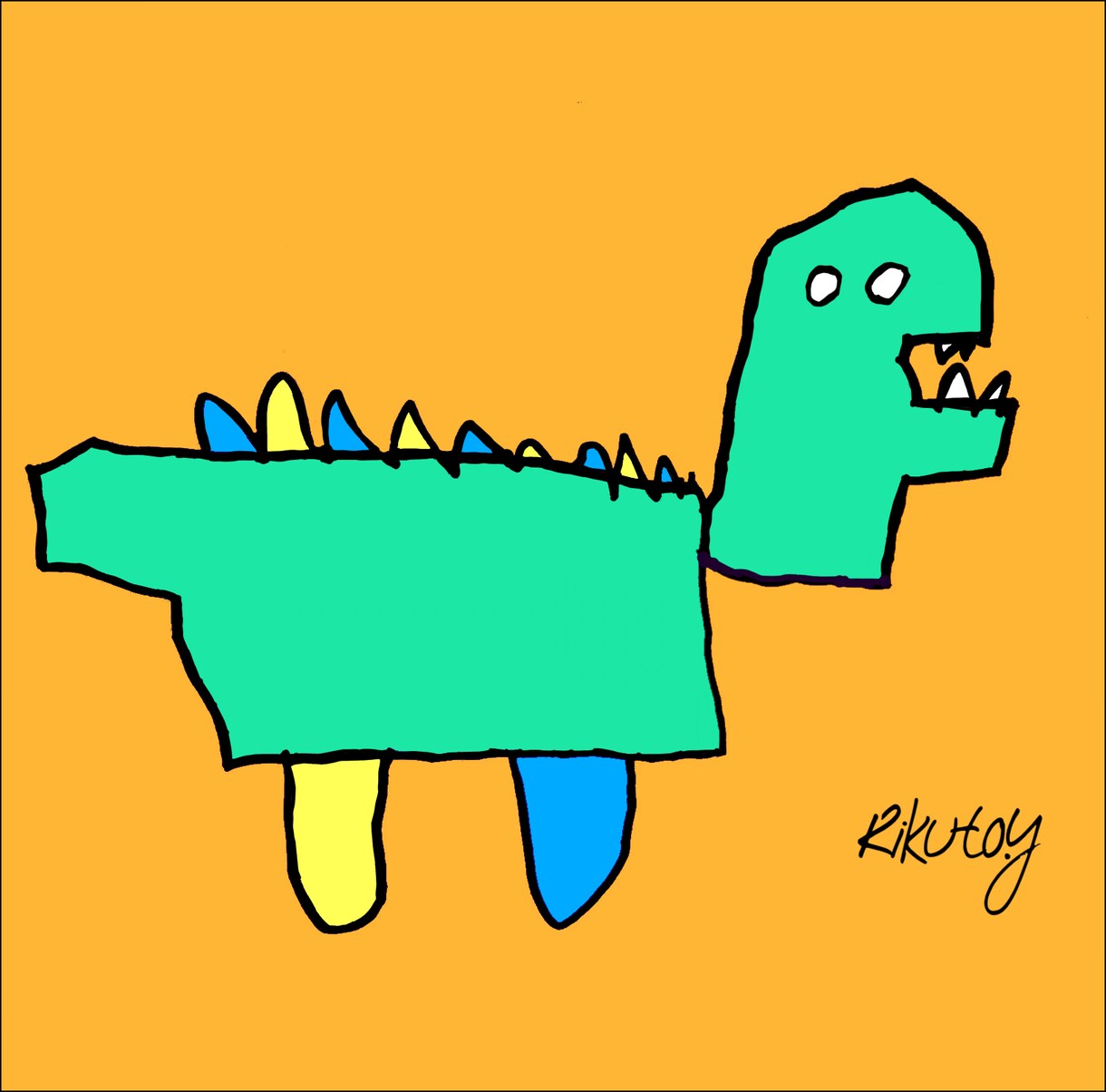 お子様が描いた絵をポスターにいたします お子様の絵をデータ化してポスターに！ イメージ2