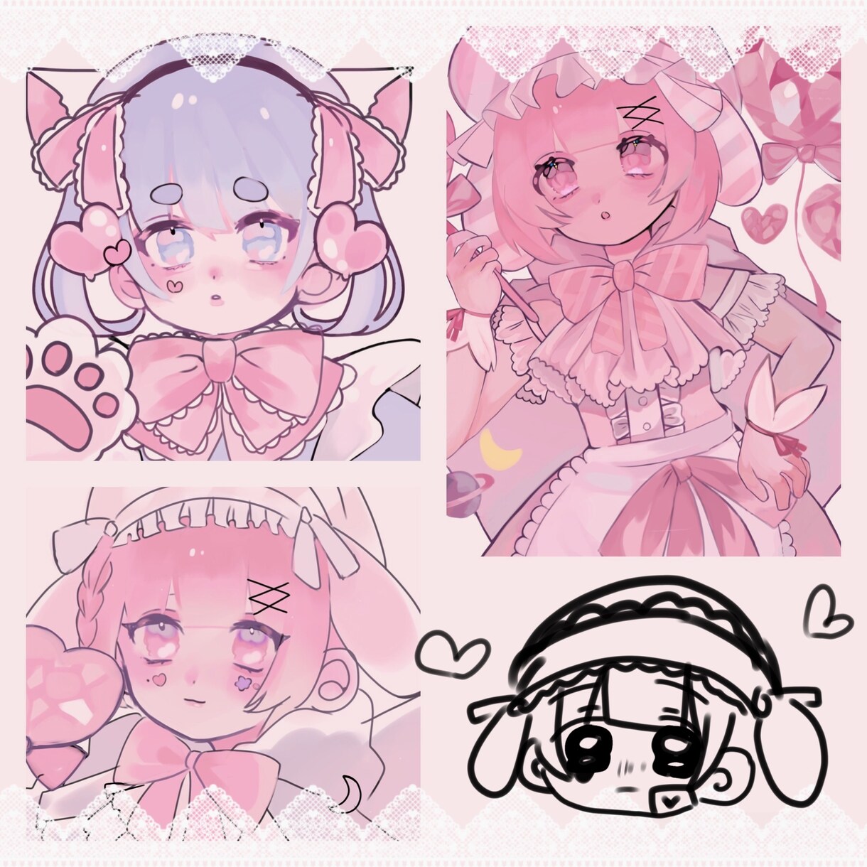 イラスト作成します かわくて 淡く キラキラしたイラスト描きます イメージ2