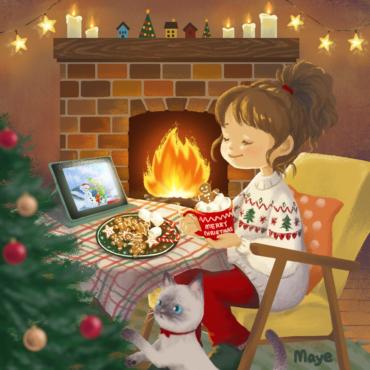 ほんわかタッチで可愛い人物イラストお描きします 商用利用可！ストーリーのあるイラスト、絵本や小説の挿絵に イメージ4
