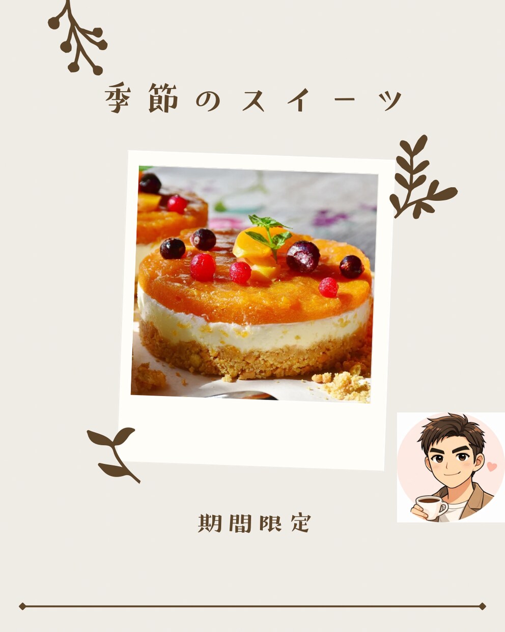 CanvaでInstagram投稿画像を作成します Canvaを使って、やさしい雰囲気の投稿画像を作ります イメージ3