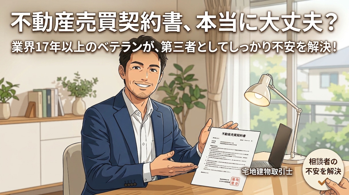 その契約本当に大丈夫ですか？プロがチェックします 業界17年以上のベテランがお客様の目線で内容をチェックします イメージ1