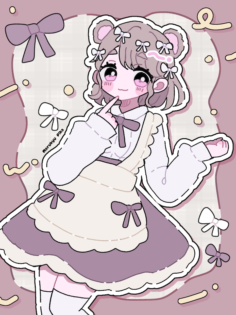 かわいい立ち絵イラストを低価格で描きます TRPG、創作、Vtuber等OK！キャラデザもします！ イメージ6