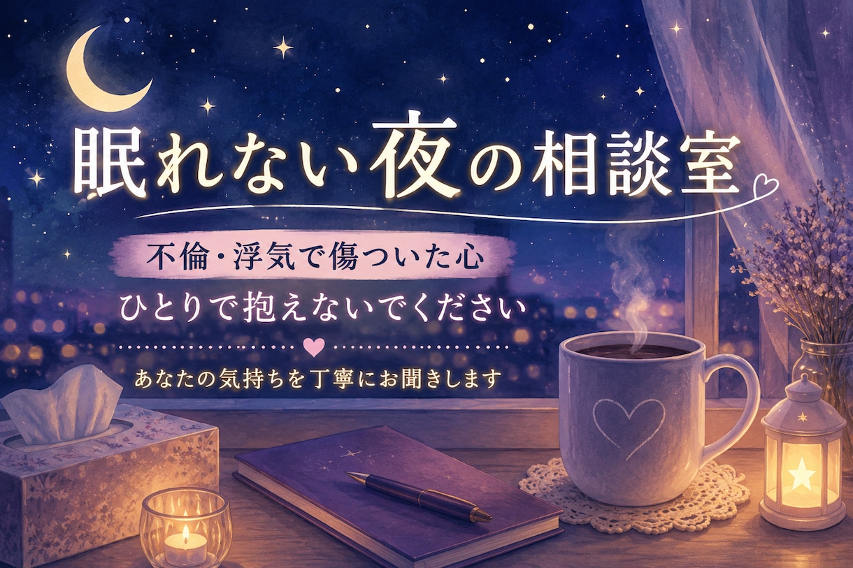 サレた経験のある私がお話を聞きます どんな気持ちでもぶつけて下さい。 イメージ1